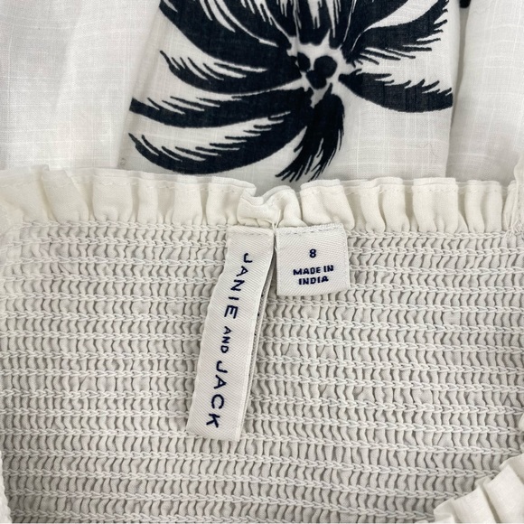 Janie & Jack Girls Smocked Palm Dress - Picture 3 of 7